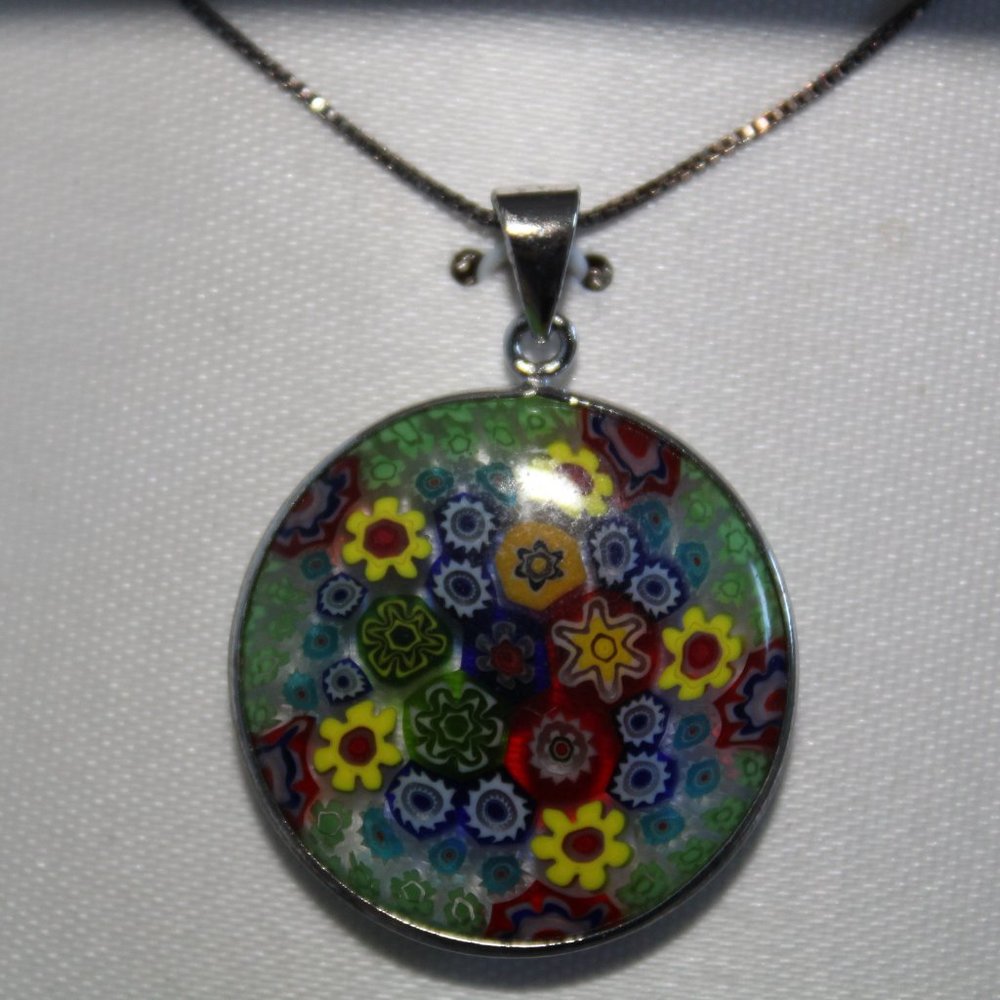 NWOT 💥 Sterling Silver Floral Pendant Necklace